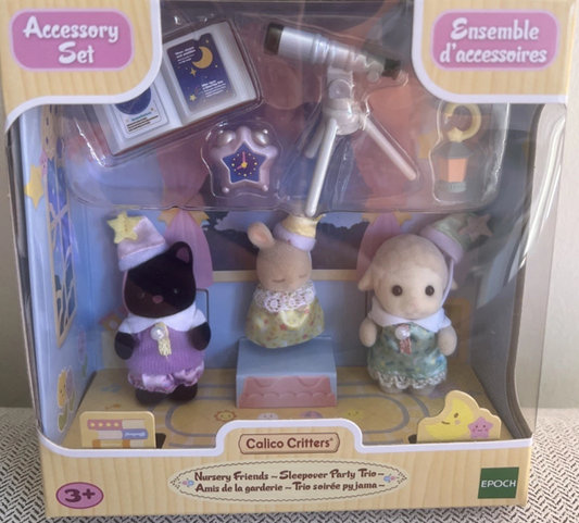 Sylvanian Amigos do Jardim de Infância - Noite do Pijama