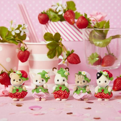 Sylvanian Bebês Morango Set Completo