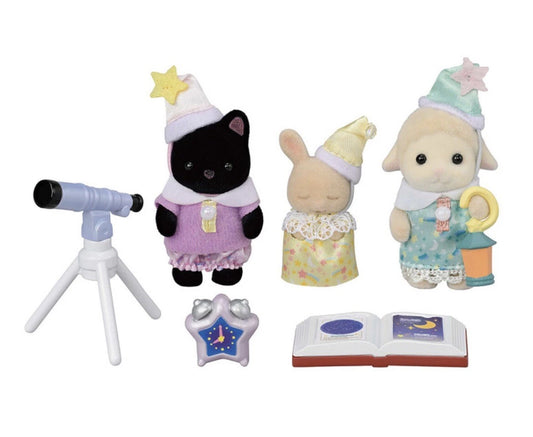 Sylvanian Amigos do Jardim de Infância - Noite do Pijama